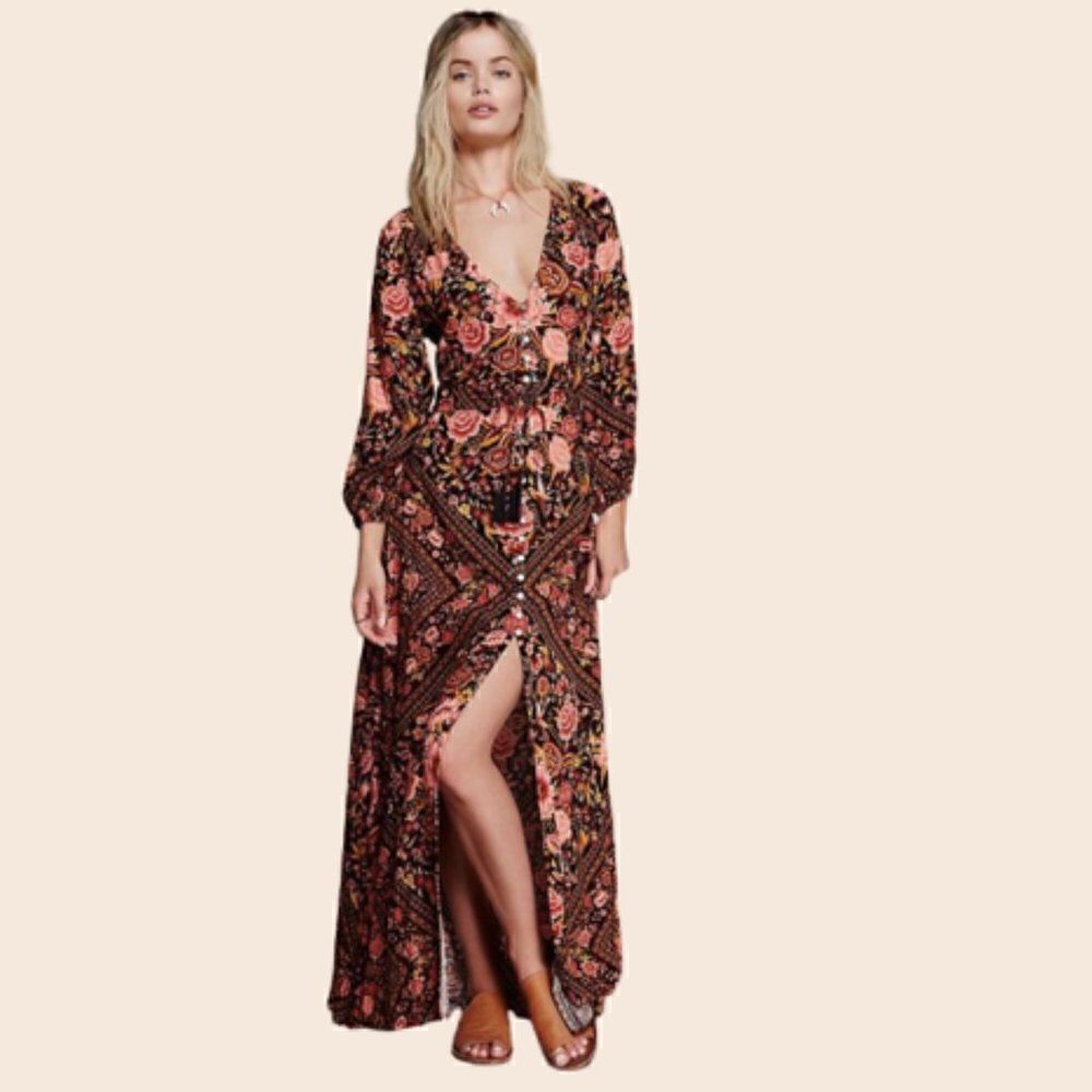 Spell Babushka Printed Maxi Gown Size XS